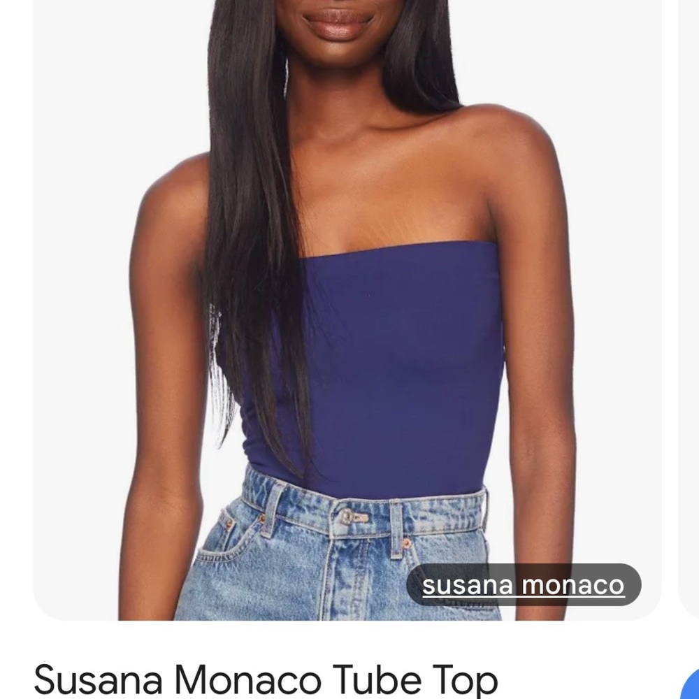 Susana Monaco Purple Fitted Sleeveless Crop Top